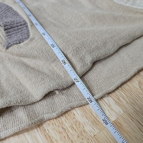 Free People‎ Peasant Cardigan Sweater Size Small Beige Brown Button Up Bohemian - Picture 6 of 11